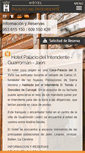 Mobile Screenshot of hotelpalaciodelintendente.com